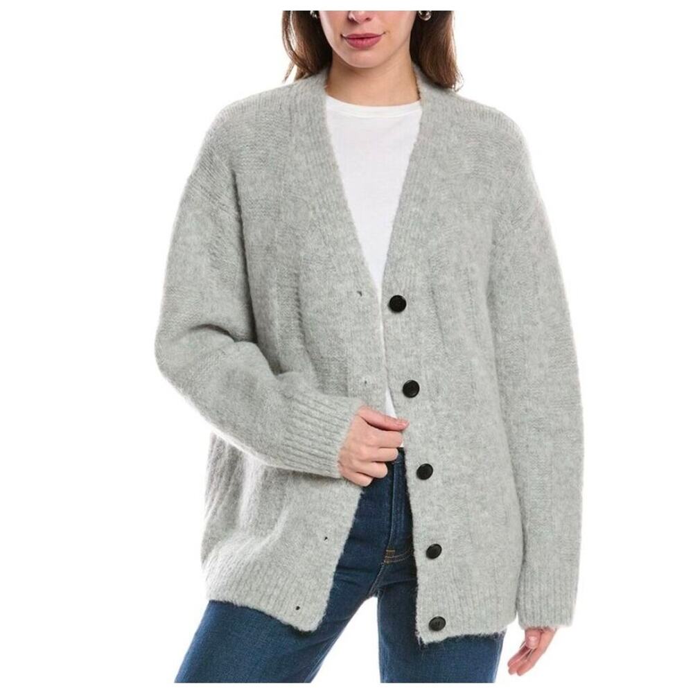 Proenza Schouler White Label Alana Alpaca & Wool Blend Oversized Cardigan Size S